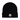 MONCLER RIBBED LOGO BEANIE 'BLACK'