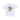 A BATHING APE BROKEN COLLEGE TEE 'WHITE'