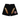 ERIC EMANUEL EE BASIC LIGHTING BOLT SHORTS 'BLACK/YELLOW/RED'